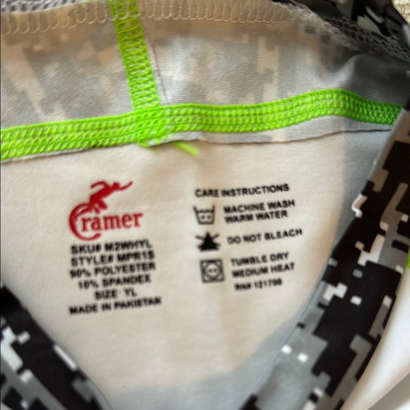 White and Camouflage Raglan Sleeve Shirt - Picture 2 of 3